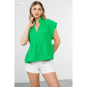 /Size XL/ Short Sleeve V-Neck Top